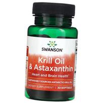 Krill Oil and Astaxanthin, Swanson  30 gelcaps (67280021) 30softgels