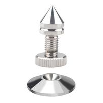 1 rinkinys Sidabriniai garsiakalbių smaigaliai Metalinės kojelės Amortizuojančios garsiakalbių pagalvėlės HiFi žemų dažnių garsiakalbiui ir garso įrangai SM8 white
