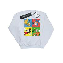 Disney Womens/Ladies Mickey Mouse Friends Sweatshirt XL balta