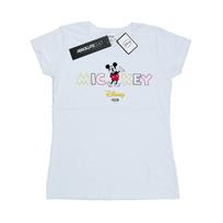 Disney Womens/Ladies Mickey Mouse 1928 Cotton T-Shirt XL balta