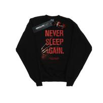 A Nightmare On Elm Street Womens/Ladies Never Sleep Again Sweatshirt M juoda