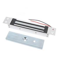Vienos durys Elektrinis magnetinis užraktas 180KG Laikymo jėga DC12V NC Režimas Aliuminio lydinio Elektromagnetinis užraktas Stiklui Medžiui Metalui Priešgaisrinėms Durims