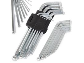 Šešiakampiai raktai - raktų komplektas 9vnt. 1.5mm -10mm