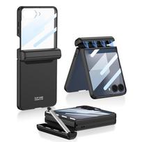 Samsung ZFlip7 Mobile Phone Case Folding Screen Large Window Ultra thin Pen with Anti Fall Flip7 Magnetic Hinge SM-Flip7