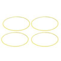 4Pcs Wheel Rim Protector Scratch Protection Self Adhesive Wheel Rim Guard Trim Rings Universal for 18 Inch Hub Yellow