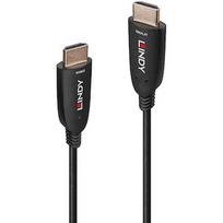 Lindy Fiber Optic Hybrid HDMI 2.1 8K60 Cable (Black, 50 Meters, AOC Cable) 38515