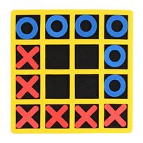 Tic Tac Toe Lightweight Cognitive Toys OX Chess Educational Toy Puzzle Board Game Children Educational Toys Set 1 blue