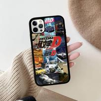 Road Racing Anime I-Initial D For IPhone 17 16 15 14 13 12 11 Pro Max Plus Mini PC+TPU Back Phone Cover iPhone 14