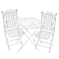 Dollhouse Patio Set Corrosion Resistant Moisture-proof Micro Decor Mini Garden Furniture Set for Kids A