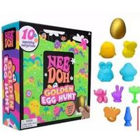 Golden New Egg Treasure Hunt Toy With Squishy Surprise Stress Easing Squeeze Kids' Easter Party Toy For Kids Adults Children's Birthday Gift Holiday