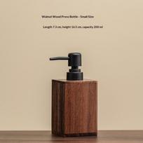 Luxury Wooden Soap Dispenser Hand Sanitizer & Lotion Bathroom Accessory - For Home & TravelSoap Bar Dispenser black