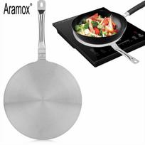 20cm Adapter for induction Cooker Heat Kitchen Stainless Steel Exchanger Heat Diffuser Plate Converter for Gas/Electric gray