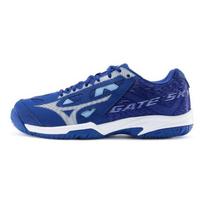 Mizuno Gate Sky Plus Unisex Low-Top Badminton Shoes Cushioning Anti-Slip Wear-Resistant Breathable Blue White 71GA204001 40