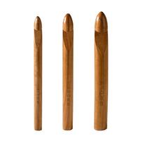 Ergonomiškos didelės nėrimo vąšeliai storiems siūlams ar audinio juostelėms 15mm 20mm 25mm tvirti vąšeliai 1 brown