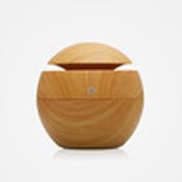 USB Aroma Essential Oil Diffuser Ultrasonic Cool Mist Humidifier Air Purifier Change LED Night Light light wood beige
