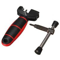 Bicycle Chain Pin Remover Link Breaker Splitter Extractor Tool Kit Durable Steel Construction Repair Tool black