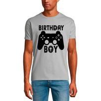 Men's T-Shirt Birthday Boy Controller - Gaming Shirt for Player XS sidabro smėlio spalvos