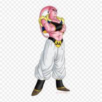Pleistukai drabužiams, krepšiui, priklijuojami lygintuvu, terminės lipdukai Buu Gotenks sugėręs Majin Buu Goten raštas, skalbiami, šilumos perdavimo white
