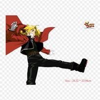 Terminis lipdukas-lopas ant drabužių Edward Elric Alphonse Elric užlyginamas lygintuvu lopas marškinėliams, suknelei, pasidaryk pats, skalbiamas, A lygio aplikacija black