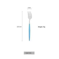 1 vnt Matiniai sidabriniai stalo įrankiai nerūdijančio plieno stalo reikmenys virtuvės sidabriniai kepsniai stalo reikmenys valgomieji šaukštas šakutė peilis cake fork white