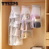 Bag Storage Hanging Bag Women's Bag Finishing Hanging Dust-proof Bag Multifunctional Household Wardrobe Double-sided Storage Bag Underwear Storage Bag 2 layer pilka
