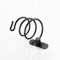 Hair Dryer Holder Black Barber Salon Styling Storage Rack Straighteners Organizer Aluminum Stand Bracket Bathroom Accessories juoda