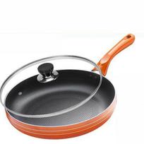Keptuvė Nelipni keptuvė Wok Blynų keptuvė Virtuvės reikmenys Nelipnus Wok 24cm oranžinė