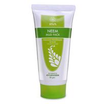 Molis veidui: nuo spuogų ir spuogų (50 g), Neem Mud Pack, Jiva 7.0625 white