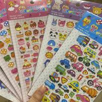 3 lapai įvairių animacinių 3D burbulinių lipdukų vaikams, berniukams, mergaitėms, mieli, kawaii, PASIDARYK PATS, albumų iškarpoms, nešiojamojo kompiuterio lipdukai, edukaciniai žaislai gray