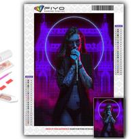 5D „pasidaryk pats“ deimantinis paveikslas „Cyberpunk“ seksualus menas kryžminio dygsnio deimantinis menas siuvinėjimas mozaika namų dekoras Full Round 20X30CM