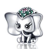 CodeMonkey sidabro spalvos širdelės pakabukas su meškiuko karoliukais tinka originalioms 3 mm apyrankėms, pasidaryk pats pakabukas, papuošalų gamyba C1054 gray