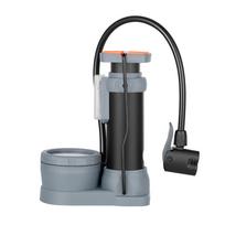 Dviračio pompa 120PSI Aukšto slėgio oro pompa Nešiojamas MTB plento dviračio padangų pripūtėjas su manometru With Pressure Gauge juoda