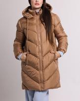 Women's coat ROBIN 89498 1 Camel 1 kupranugaris