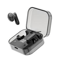 VAORLO triukšmo slopinimo belaidės ausinės, LED skaitmeninis ekranas, mini ausinės su HD mikrofonu, skirtos visiems išmaniesiems telefonams juoda