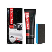 Yegbong 100 ml automobilių įbrėžimų poliravimo kremas, skirtas įbrėžimams ir ištrynimui dažų dažų apdailai, įbrėžimų vaškas, skirtas pašalinti abrazyvinę žymę 60ml Box balta