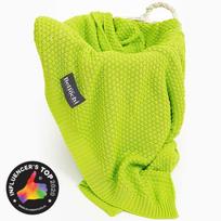Bellochi bamboo blanket lime, 100x80 cm, green, lemon