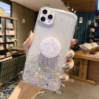 Prabangus blizgučių dėklas iPhone 14 13 Pro Max 11 12 Mini Xr X Xs Max 7 8 Plus Se 2022, atsparus smūgiams, skaidrus, su stovu For iPhone 13 Mini