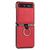 Apsauga nuo smūgių Piršto žiedas Odinis dėklas Samsung Galaxy Z Flip 3 Flip4 Flip 4 Flip3 5g Matinis dangtelis Samsung Z Flip3 dėklams for Samsung Z Flip 3 raudona