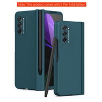 Neslystantis tvirtas mobiliojo telefono S rašiklio laikiklio dėklas, skirtas Samsung Galaxy Z Fold4 5g sulankstomas 4 sulankstomas 3 sulankstomas 2 3 sulankstomas 2 Zfold2 priekinė stiklo plėvelė for Samsung Z Fold 2 black