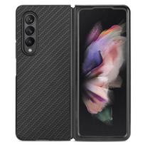 Skirtas „Samsung Galaxy Z Fold 4“ anglies pluošto dėklui, „Samsung Galaxy Z Fold 3“ anglies pluošto matiniam plonam dėklui nuo kritimo For Galaxy Z Fold 3 juoda