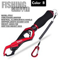 Lv Hejin Lu Ya Tong Big Object Control Fish Set with Weighing Fish Clamp Fishing Tool 360 Degree Rotating Grip raudona