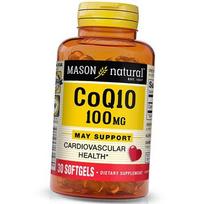 Kofermentas Q10, CoQ10 100, Mason Natural 30 gelio dangteliai (70529004) 30softgels