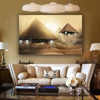 PATIKIMAS MENAS Drobės tapyba plūduriuojanti piramidė Egipte Plakatai ir spaudiniai Dekoratyvinės tapybos sienų nuotraukos gyvenamajam kambariui 21cm×30cm NoFrame beige