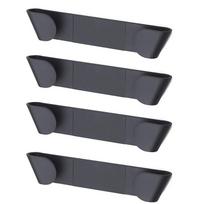 4 vnt. puodo dangtelio laikiklis stovo dangčio laikiklis virtuvės sienoje montuojamas tvarkyklės įrankis XYZ 4pcs black
