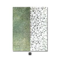Refreshing Pebbles Plant Green Leaf Canvas Poster Simple Nordic Wall Art Painting Prints Modern Picture Living Room Home Decor A4 21x30cm No Frame