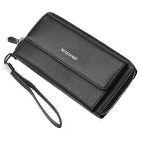 Baellerry Vyriškos Ilgos Piniginės Madingos Rankinės Užtrauktuko Kortelių Laikiklis Vyriška Piniginė-Dėklas GZW 21cm*11cm*5cm juoda