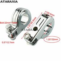 Motociklo plento atraminės kojelės spaustukas Variklio apsaugos Apsauginis lankas Kojų atramos Kojų atrama Su tvirtinimu Harley Sportster Dyna Suzuki 38 mm gray