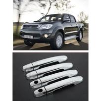 FUNDUOO, skirtas TOYOTA HILUX / VIGO SR5 MK6 PICKUP 2005-2014 Naujas chromuotas durų rankenos dangtelio apdailos lipdukas su keleivio puse gray