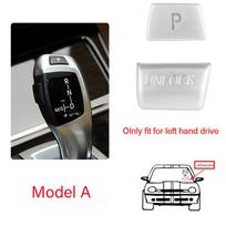 Automobilio perjungimo pavaros galvutė P Atrakinimo mygtuko dangtelis RND skydelis BMW X3 X4 X5 X6 F20 F30 F34 F15 F16 F25 3 5 7 F serijos automobiliui Left hand drive car gray