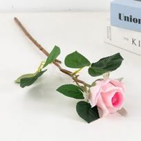 12 vnt. rožių dirbtinių šilkinių gėlių netikros rožės su ilgais stiebais realistiškos dirbtinės rožių puokštės vestuvių dekoracijoms, nuotakos vakarėliui, namų stalo dekorui rožinė